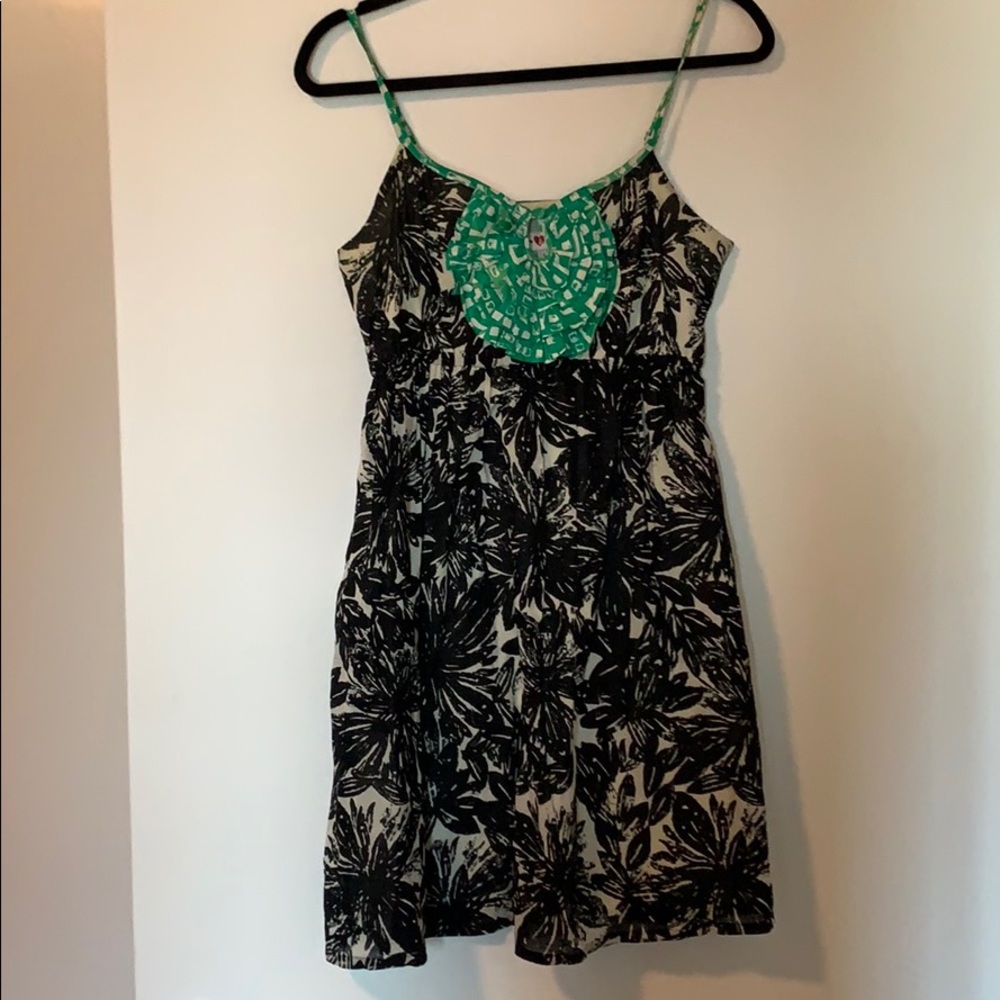Anthropologie We <3 Vera linen sundress floral